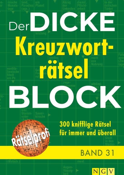 Produktbild Der dicke Kreuzworträtsel-Block Band 31 (Deutsch, 2023)