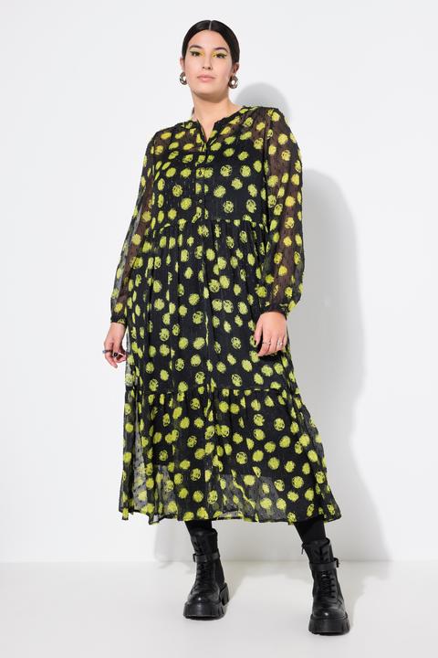 Produktbild Studio Untold Maxikleid, A-Line, Dot Print, Langarm (46, 48)