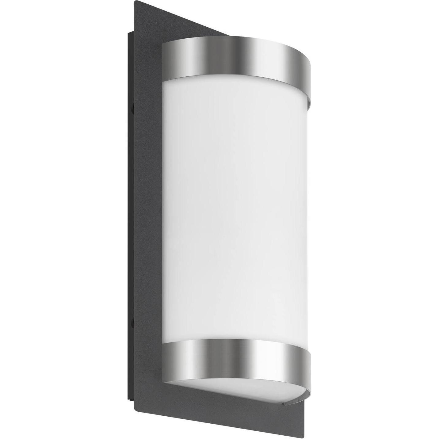 LCD, Gartenbeleuchtung, graphitedelstahl Wandleuchte IP44 75W (E27, IP44)
