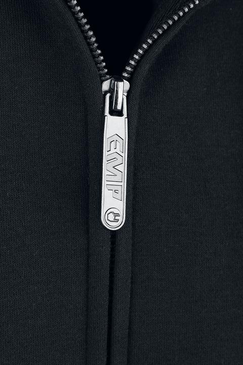 Produktbild EMP Kapuzenjacke mit Rockhand Motiv und Logo (L)
