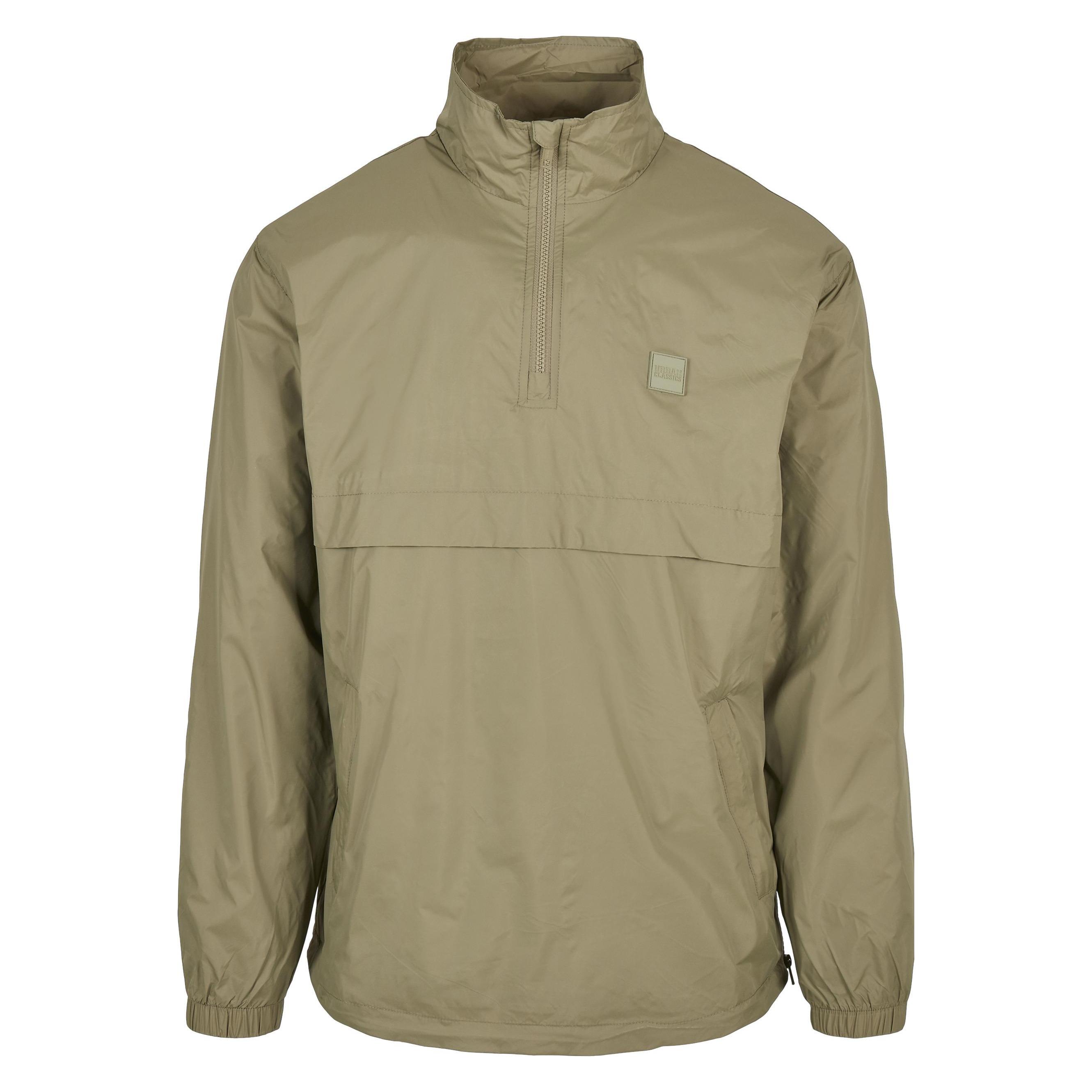 Urban Classics, Herren, Outdoorjacken, Stand Up Collar Pull Over Jacket (S), Grün, S