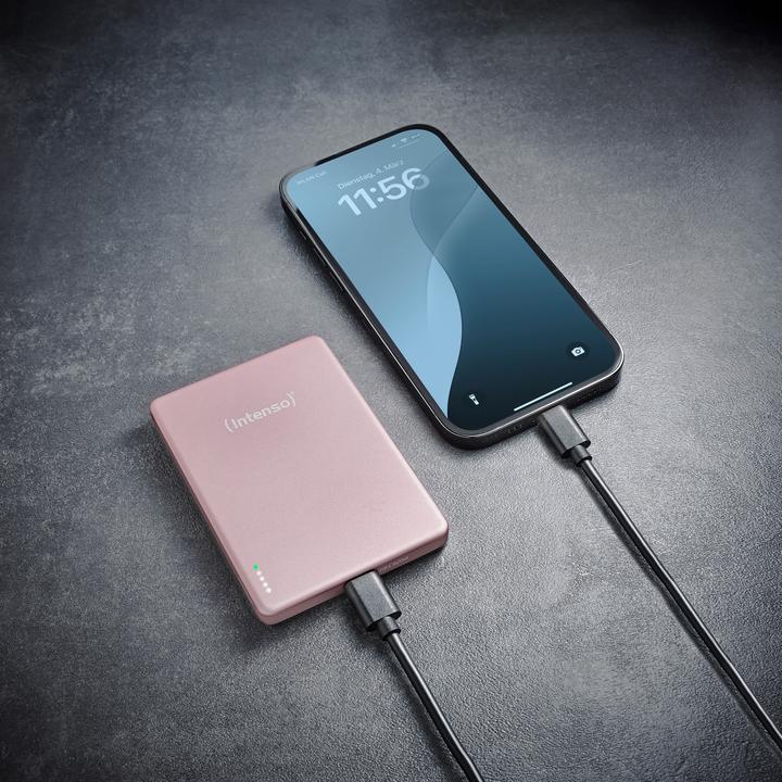 Produktbild Intenso Magn. Wireless Powerbank MW5000 5000 mAh Rosé (5000 mAh, 20 W, 19.25 Wh)