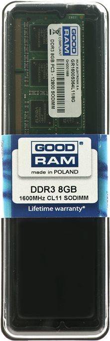 Produktbild Goodram GR1600S364L11 (1 x 8GB, 1600 MHz, DDR3-RAM, DIMM)
