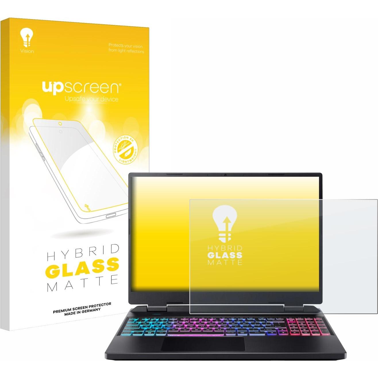 upscreen Reflection Shield Panzerglasfolie Matt (16", 16 : 10), Notebook Schutzfolie