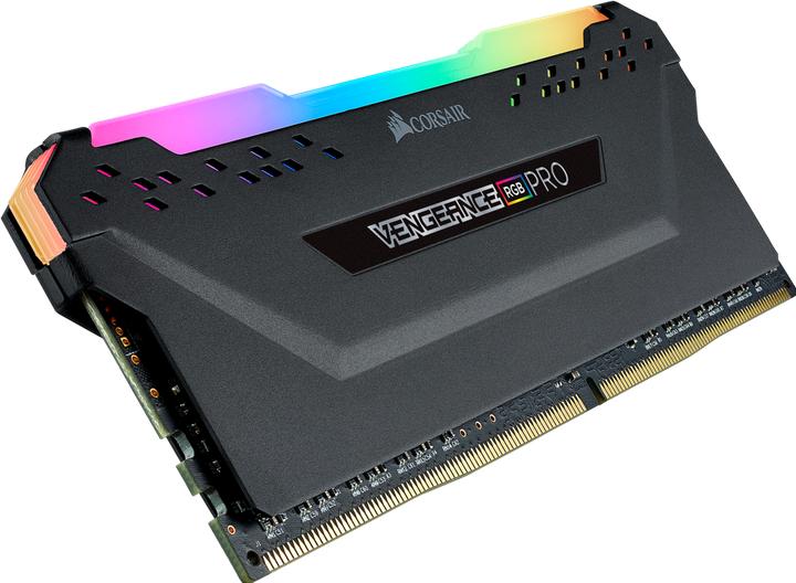 Actual product image Corsair DDR4, 3200MHz 8GB 1x8GB Dimm, Unbuffered, 16-20-20-38, XMP 2.0, VENGEANCE RGB PRO Black Heatspreader (1 x 8GB, 3200 MHz, DDR4-RAM, DIMM)