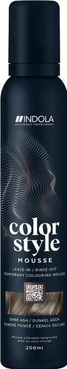 Image du produit Indola Mousse Color Style Foncé Cendré 200 ml (200 ml, Mousse coiffante)