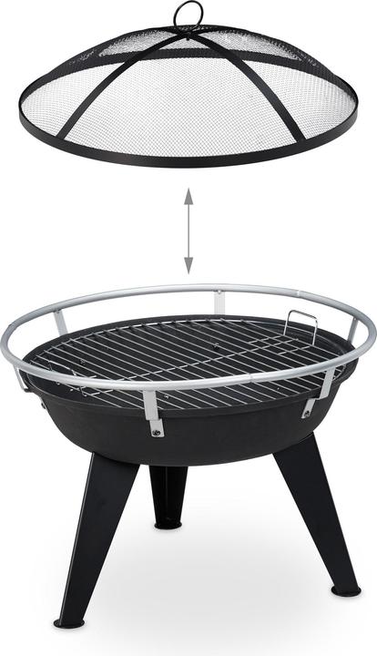 Actual product image Relaxdays Fire bowl (61 cm)