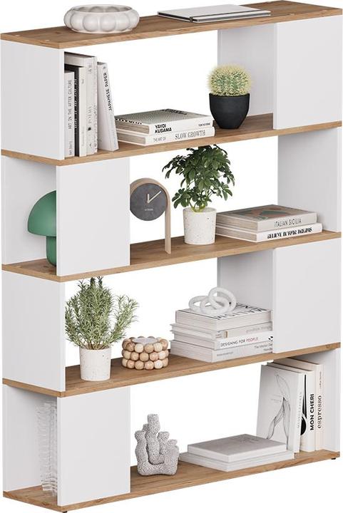 Actual product image Vicco Raumteiler Eneos, Weiss/Goldkraft Eiche, 100 x 124.5 cm
