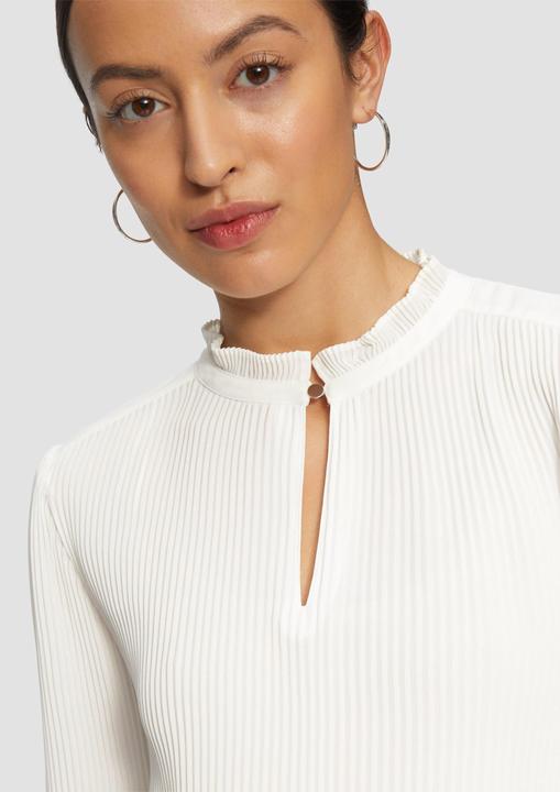 Immagine prodotto S.Oliver Bluse Plissierte Bluse aus Crêpe mit Stehkragen (44)