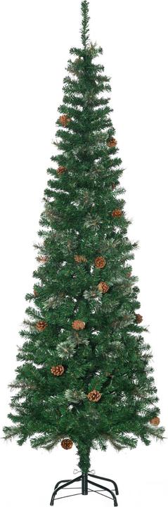 Homcom Weihnachtsbaum Kunststoff, Metall Grün (195 cm)