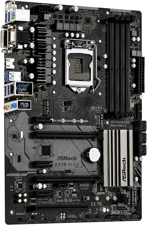 Produktbild AsRock Z370 Pro4 (LGA 1151, Intel Z370, ATX)