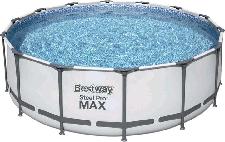 Image du produit Bestway Steel Pro MAX Frame Pool Kit complet avec pompe de filtration Ø 427 x 122 cmRond (Ø 427 x 122 cm)