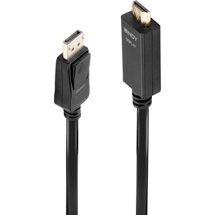 Lindy DisplayPort — HDMI (Typ A) (0.50 m, HDMI, DisplayPort), Video Kabel
