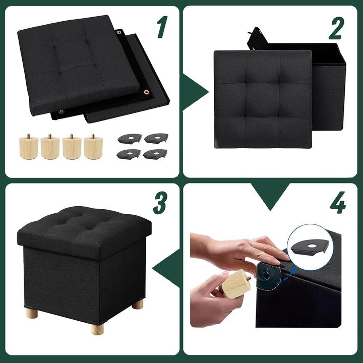 Actual product image Relaxdays Hocker mit Stauraum