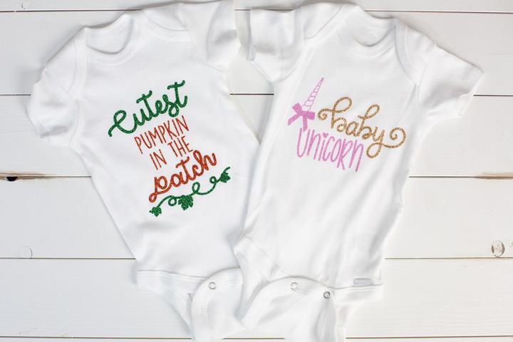 Produktbild Silhouette Aufbügelfolie Glitzer, rot