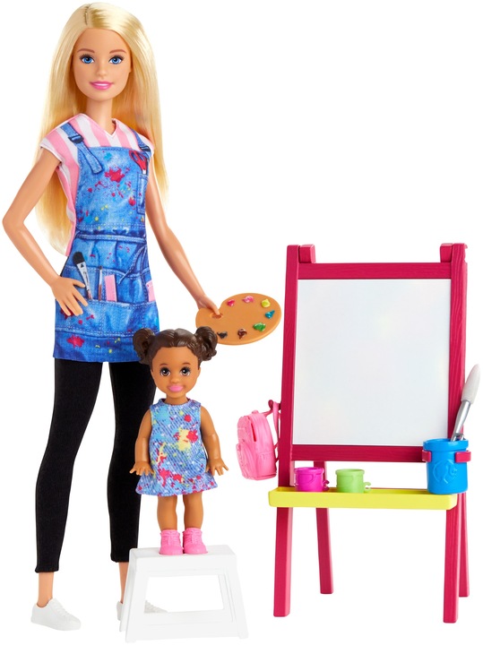 Image du produit Barbie Coffret Professeure d'Art - Coffret Poupée Mannequin - 3 ans et +