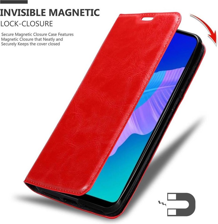 Actual product image Cadorabo Book Invisible Magnet Cover (Huawei P40 Lite E)