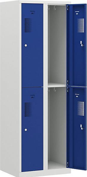 Actual product image eurokraft basic Locker, 4 compartments, width 600 mm (60 cm, 180 cm)