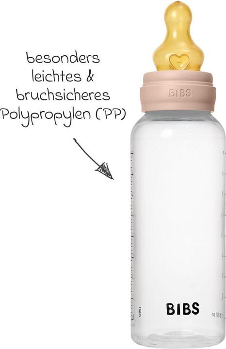 Actual product image Bibs Anti Kolik Flasche Latex 270 ml Medium Flow Blush (270 ml)
