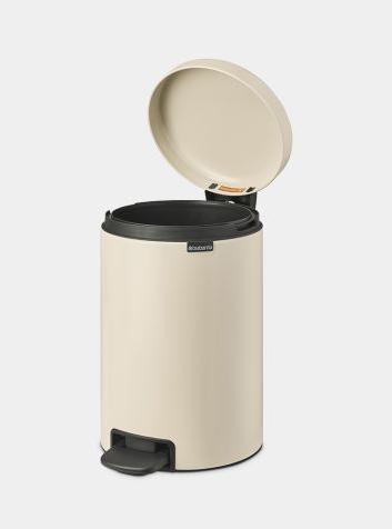 Image du produit Brabantia Poubelle à pédale NewIcon 12 l, Soft Beige (12 l)