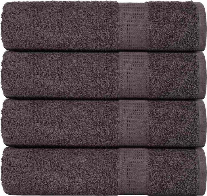 VidaXL Handtücher 4 Stk. Anthrazit 50x100 cm 360 g/m² 100% Baumwolle Badetuch (50 x 100 cm)