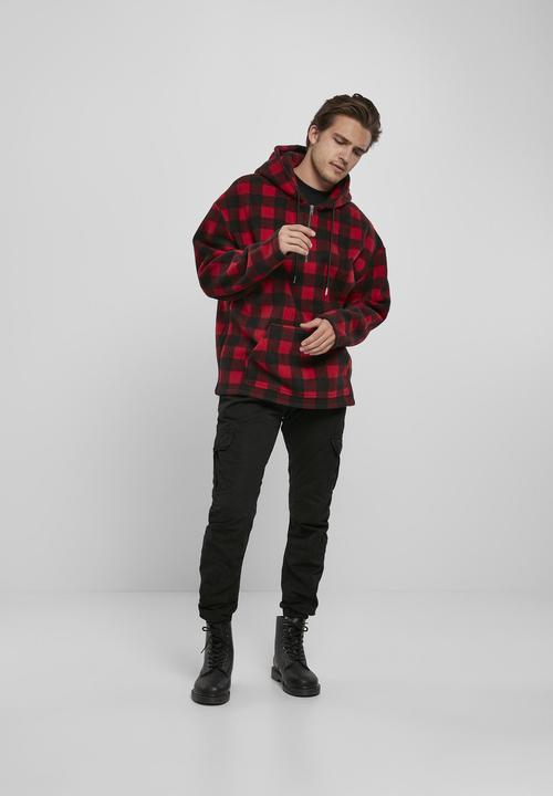 Produktbild Urban Classics Patterned Polar Fleece Half Zip Hoody (S)