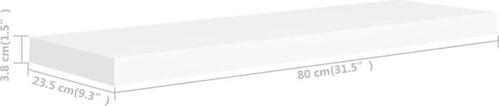 Actual product image vidaXL Wandregal (23.50 x 80 x 3.80 cm)