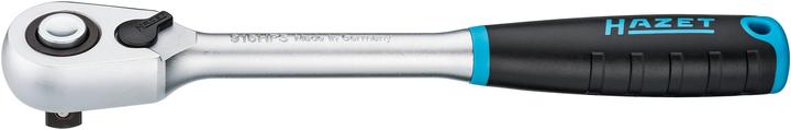 HAZET HiPer Feinzahn-Umschaltknarre ∙ Sicherheitsverriegelung 916HPS ∙ Vierkant 12,5 mm (1/2 Zoll)