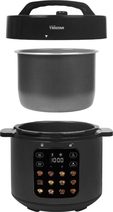Actual product image Tristar Electric pressure cooker, 6 litres, 1000W, with