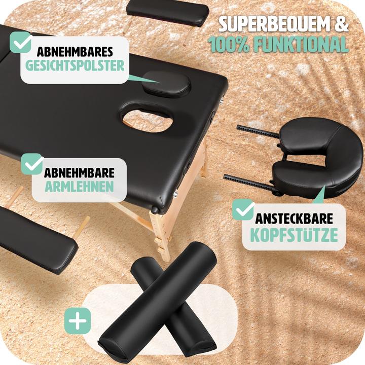 Image du produit tectake Ensemble de table de massage Freddi avec rouleaux de massage