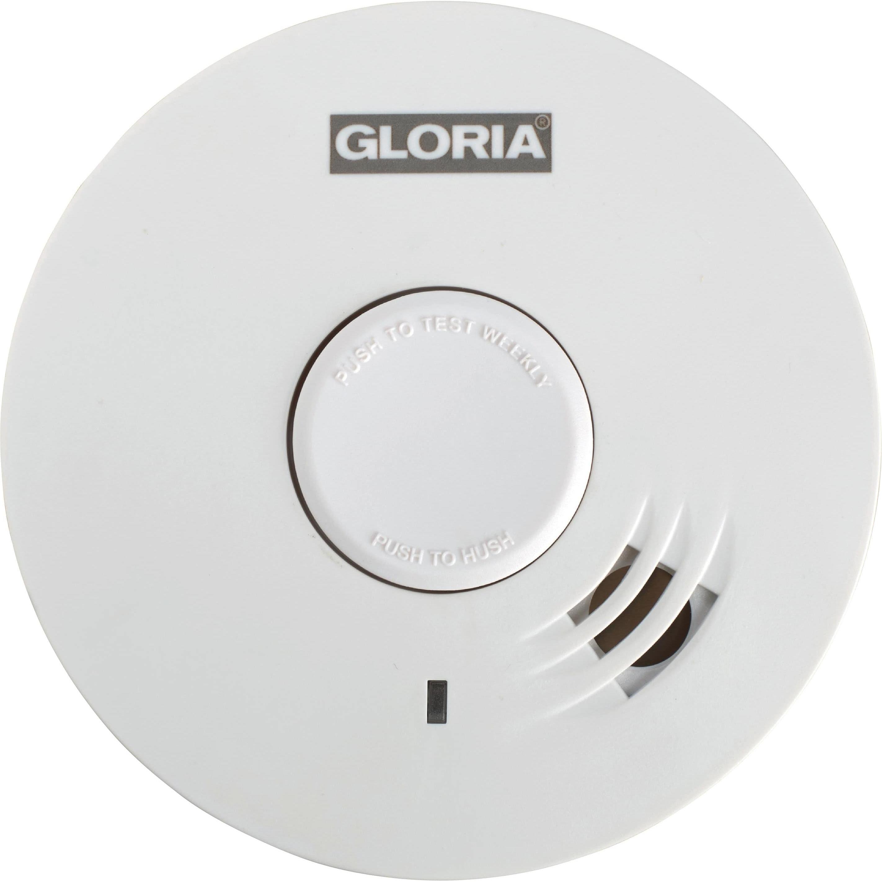 Gloria Haus und Garten, Gefahrenmelder, R-10 002518.0015 Rauchwarnmelder inkl. 10 Jahres-Batterie batteriebetrieben