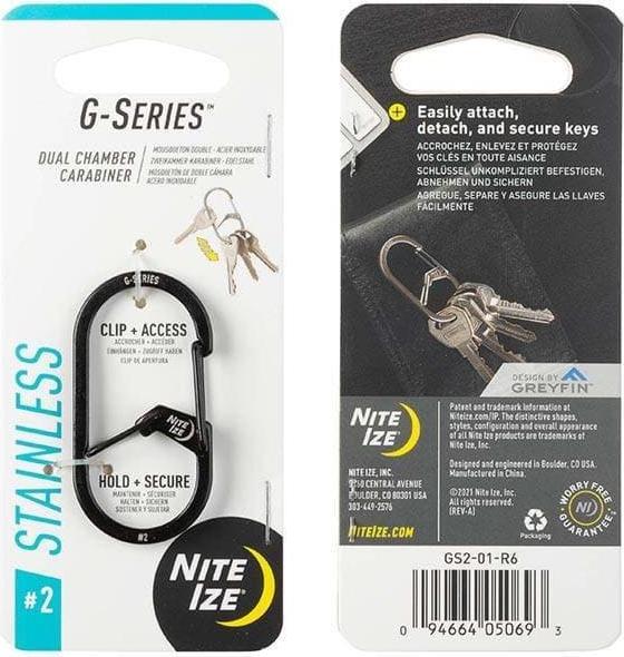 Actual product image Nite Ize NiteIze carabiner G-Series double chamber carabiner. #2