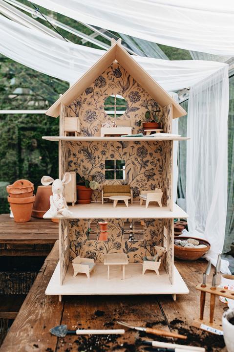 Immagine prodotto Milin Casa delle bambole in legno vintage Flower
