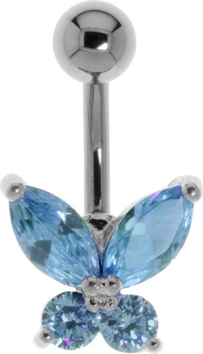 Image du produit Bijouteria Piercing nombril (Acier inoxydable, Laiton, Cristallin)