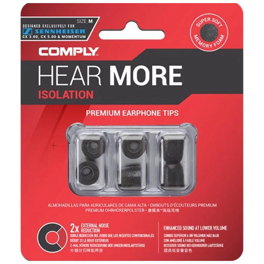 Comply T-167 (CX 5.00, CX 3.00, Momentum MIE2), Kopfhörer Ersatzteile, Schwarz