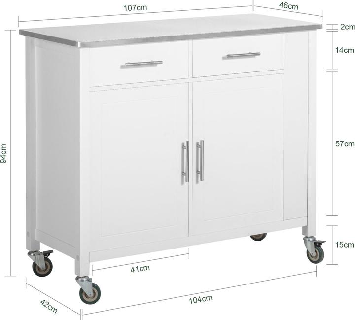 Actual product image SoBuy Kitchen island