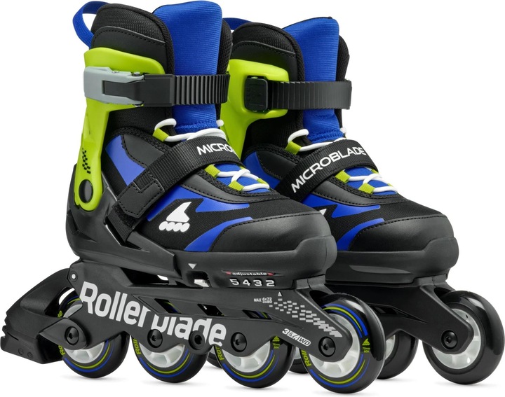 Actual product image Rollerblade Inline-Skates Microblade Schwarz/Blau, 33-36.5 (33, 36.5)