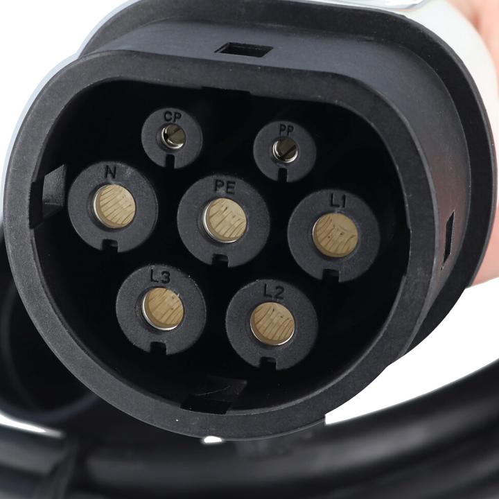 Produktbild AccuCell Ladekabel für Elektroautos Anschlussart Typ 2 auf Typ 2 EU Norm 62196 EV charging cable 2KG (Typ 2, 11 kW, 5 m)