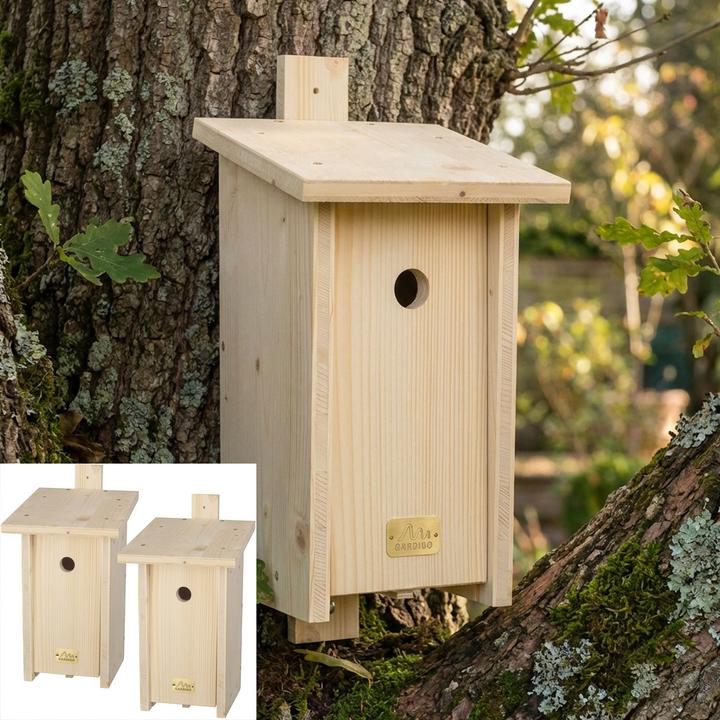 Actual product image Gardigo Spruce nesting box kit for many tit species, set of 2