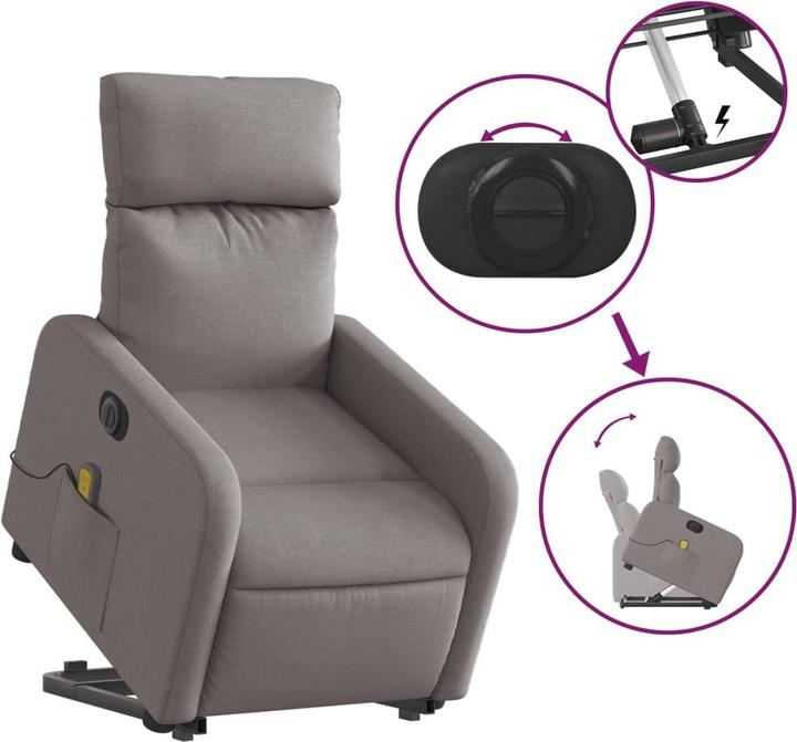 Image du produit vidaXL Massagesessel mit Aufstehhilfe