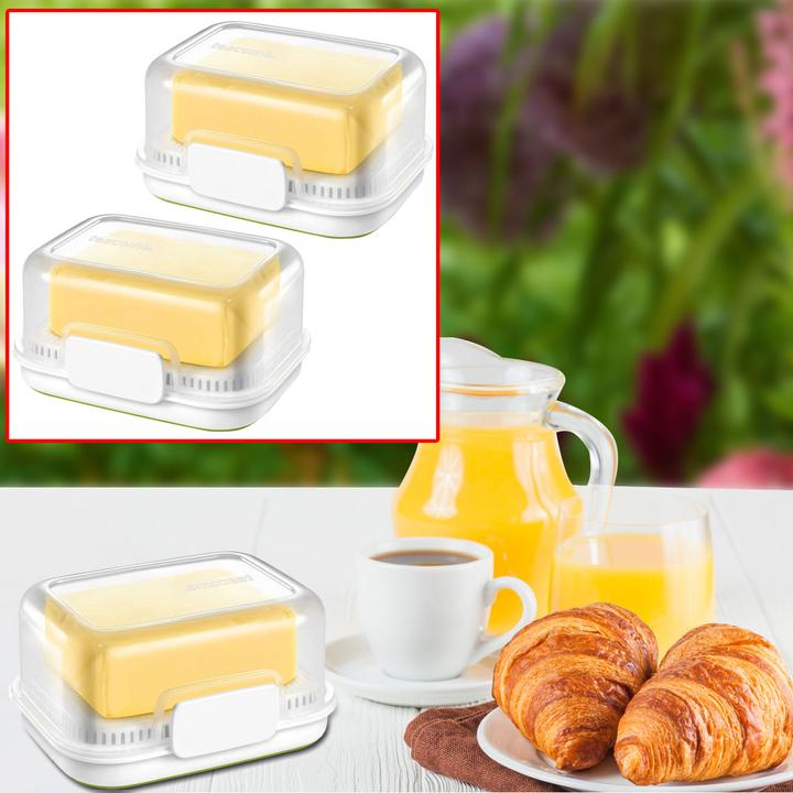Produktbild Tescoma 2er-Set Butterdose mit Wasserkühlung, transparenter Deckel