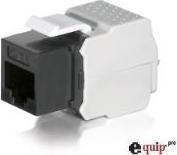 Produktbild equip 1Set gleich 8 JacksKeystone Jack Cat.6 ungeschirmt schwarz werkzeugfreier Anschluss (Keystone Modul)