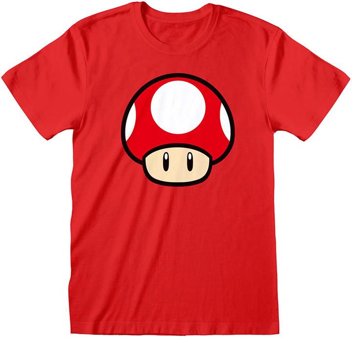 Actual product image Heroes Inc Nintendo - T-Shirt unisexe Rouge Super Mario Champignon Power Up - S (S)
