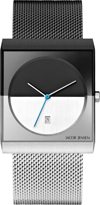 Jacob Jensen 515 Classic Horloge - Jensen heren horloge - Zwart - diameter 32 mm - kleur gecoat roestvrij (Analoguhr, 32 mm)
