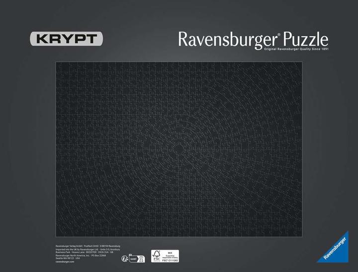 Immagine prodotto Ravensburger Krypt Black (736 pezzi)