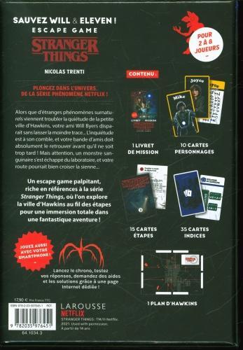 Image du produit Larousse pratique STRANGER THINGS - Jeu d'évasion (Français)