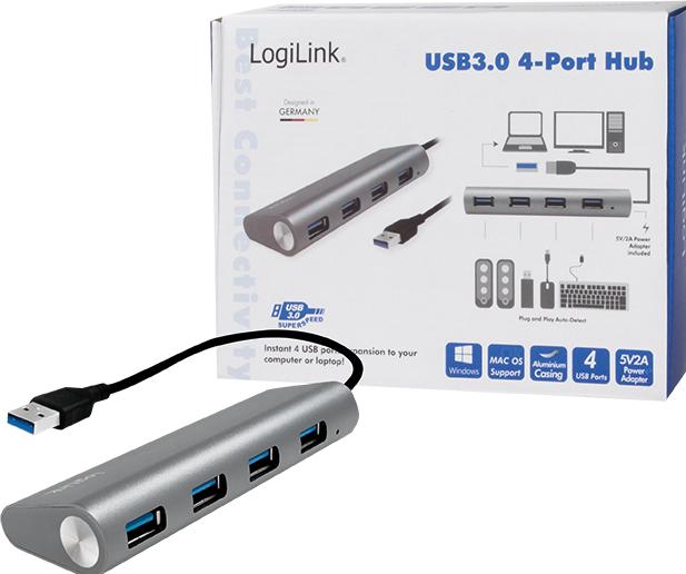 Produktbild LogiLink UA0307 (USB-A, 4 Ports)