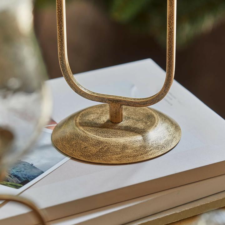 Produktbild Loberon Windlicht 2er Set Rocanda gold/klar (2x)