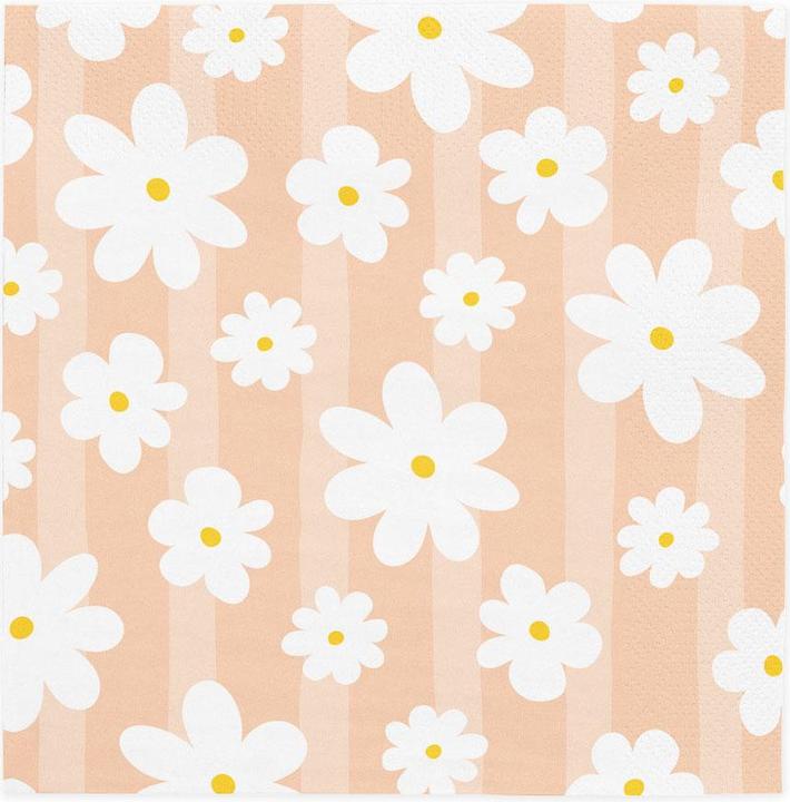 Produktbild Globos Europe Papierservietten 33x33cm Gänseblümchen - 20 Stück. (20 Stk., 33 x 33 cm)