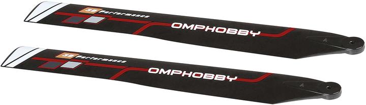 Actual product image OMP Hobby Main rotor blades Red M1 Evo